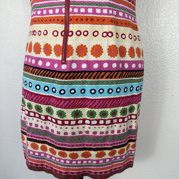 Talbots Dress Women Size 8P Colorful Stripes Sleeveless Sheath Resort Preppy - Picture 10 of 13